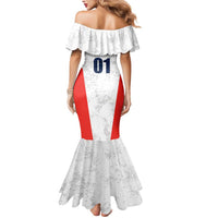 Custom USA Soccer Team Mermaid Dress Red All Over