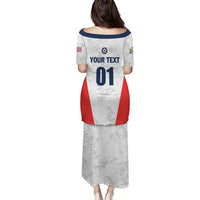 Custom USA Soccer Team Puletasi Red All Over