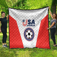 USA Soccer Team Quilt Red All Over