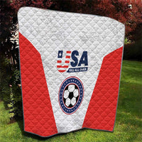 USA Soccer Team Quilt Red All Over