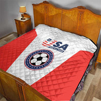 USA Soccer Team Quilt Red All Over