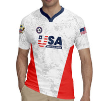 Custom USA Soccer Team Rugby Jersey Red All Over