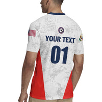 Custom USA Soccer Team Rugby Jersey Red All Over