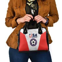 USA Soccer Team Shoulder Handbag Red All Over