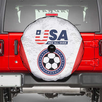 USA Soccer Team Spare Tire Cover Red All Over
