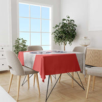 USA Soccer Team Tablecloth Red All Over