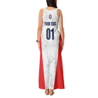 Custom USA Soccer Team Tank Maxi Dress Red All Over