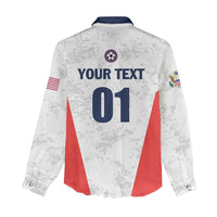 Custom USA Soccer Team Women Casual Shirt Red All Over