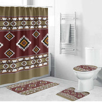 Native American Navajo Bathroom Set Tribal Pattern