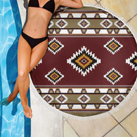 Native American Navajo Beach Blanket Tribal Pattern