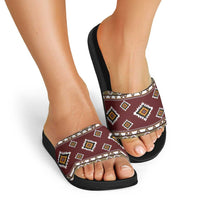 Native American Navajo Slide Sandals Tribal Pattern
