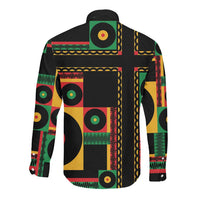 Jamaica Soccer 2026 Long Sleeve Button Shirt Reggae Stylized