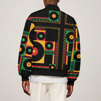 Jamaica Soccer 2026 Sleeve Zip Bomber Jacket Reggae Stylized