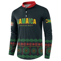 Custom Soccer 2026 Jamaica Button Sweatshirt Reggae Music Spirit