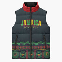 Custom Soccer 2026 Jamaica Sleeveless Puffer Jacket Reggae Music Spirit