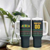 Custom Soccer 2026 Jamaica Tumbler With Handle Reggae Music Spirit