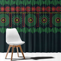 Soccer 2026 Jamaica Window Curtain Reggae Music Spirit