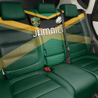 Rugby Jamaica Back Car Seat Cover Reggae Warriors Go Champions