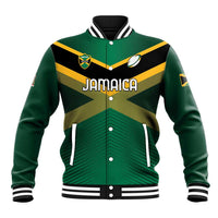 Custom Rugby Jamaica Baseball Jacket Reggae Warriors Go Champions