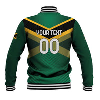 Custom Rugby Jamaica Baseball Jacket Reggae Warriors Go Champions