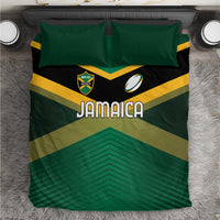 Rugby Jamaica Bedding Set Reggae Warriors Go Champions