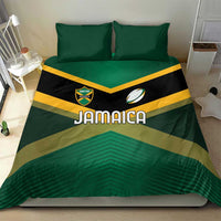 Rugby Jamaica Bedding Set Reggae Warriors Go Champions
