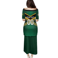 Custom Rugby Jamaica Family Matching Puletasi and Hawaiian Shirt Reggae Warriors Go Champions