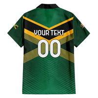 Custom Rugby Jamaica Family Matching Tank Maxi Dress and Hawaiian Shirt Reggae Warriors Go Champions