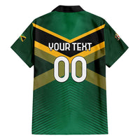 Custom Rugby Jamaica Hawaiian Shirt Reggae Warriors Go Champions