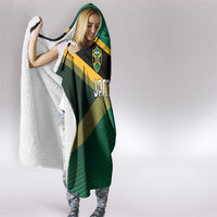 Rugby Jamaica Hooded Blanket Reggae Warriors Go Champions