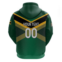 Custom Rugby Jamaica Hoodie Reggae Warriors Go Champions