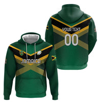 Custom Rugby Jamaica Hoodie Reggae Warriors Go Champions