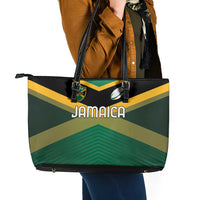 Rugby Jamaica Leather Tote Bag Reggae Warriors Go Champions