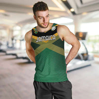 Custom Rugby Jamaica Men Tank Top Reggae Warriors Go Champions