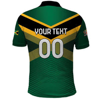 Custom Rugby Jamaica Polo Shirt Reggae Warriors Go Champions