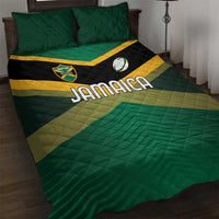 Rugby Jamaica Quilt Bed Set Reggae Warriors Go Champions