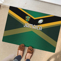 Rugby Jamaica Rubber Doormat Reggae Warriors Go Champions