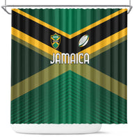 Rugby Jamaica Shower Curtain Reggae Warriors Go Champions