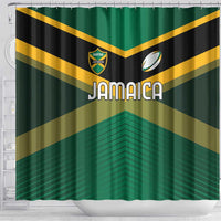 Rugby Jamaica Shower Curtain Reggae Warriors Go Champions