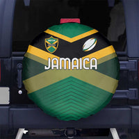 Rugby Jamaica Spare Tire Cover Reggae Warriors Go Champions