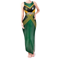 Custom Rugby Jamaica Tank Maxi Dress Reggae Warriors Go Champions