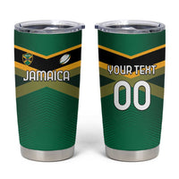 Custom Rugby Jamaica Tumbler Cup Reggae Warriors Go Champions