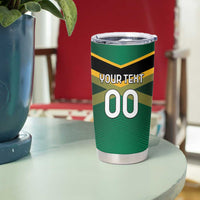 Custom Rugby Jamaica Tumbler Cup Reggae Warriors Go Champions