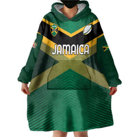 Custom Rugby Jamaica Wearable Blanket Hoodie Reggae Warriors Go Champions