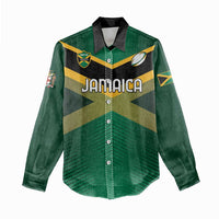 Custom Rugby Jamaica Women Casual Shirt Reggae Warriors Go Champions