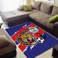 Football Belize Jaguars Area Rug Team Unbelizeables Jaguars