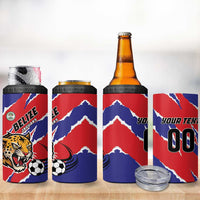 Custom Football Belize Jaguars 4 in 1 Can Cooler Tumbler Team Unbelizeables Jaguars