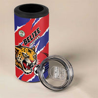 Custom Football Belize Jaguars 4 in 1 Can Cooler Tumbler Team Unbelizeables Jaguars