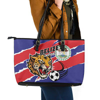 Football Belize Jaguars Leather Tote Bag Team Unbelizeables Jaguars