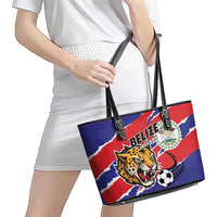 Football Belize Jaguars Leather Tote Bag Team Unbelizeables Jaguars